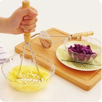 【CW】 Potatoes Garlic Mud Masher Press Crusher Ricer Broad Pusher Plate Mashed Vegetable Fruit Tools