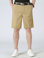 COODRONY Brand Summer New Arrival Soft Cotton Casual Shorts Men Khaki Beige Color Straight Business Suit Pants With Pocket G4004