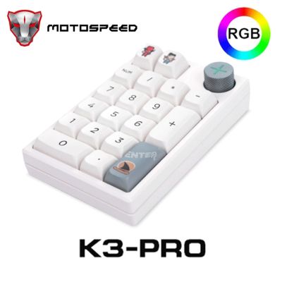 K3-PRO Darmoshark Numeric Mechanical Gaming Keyboard 19 Keys Hot Swap Matcha Gateron Custom Programming RGB Keypad For PC Laptop Basic Keyboards