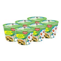 SALE?NISSIN Mini Cup Instant Noodle Doraemon Seaweed Flavour 40g x 6 Cups