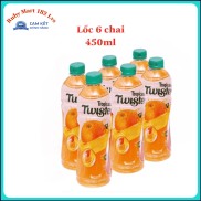 Date 9.2023 Lốc 6 Chai Nước Cam Ép Twister Tropicana 450ml