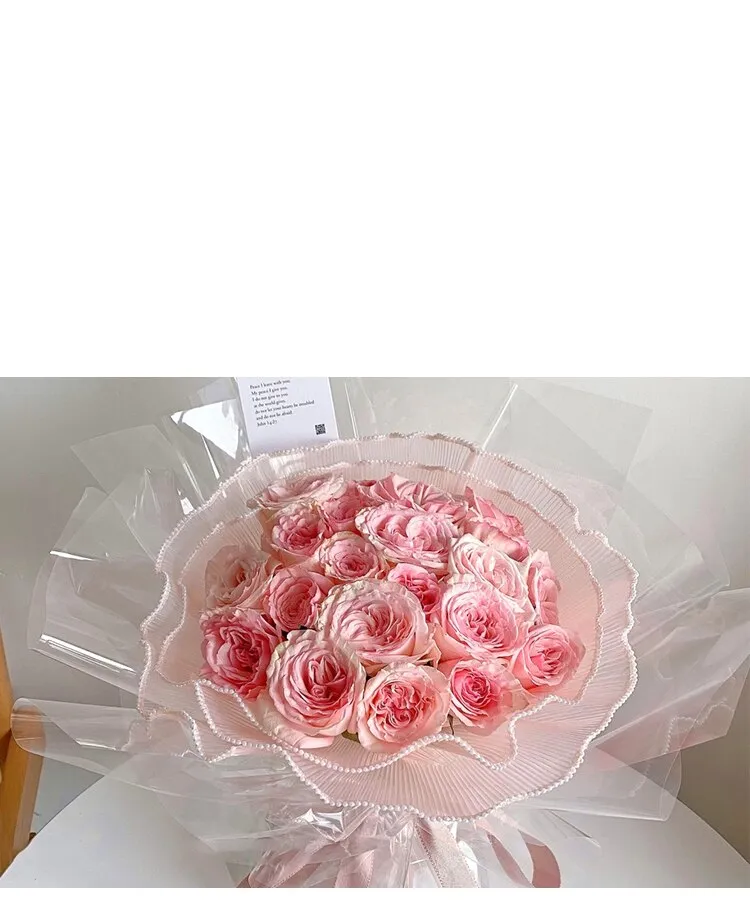 Pleated Yarn Art Craft Paper DIY Wrinkled Flower Bouquet Wrapping