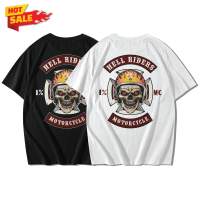 HELL RIDER  เสื้อยืดแขนสั้นคอกลม Cotton 100% สกรีนลาย