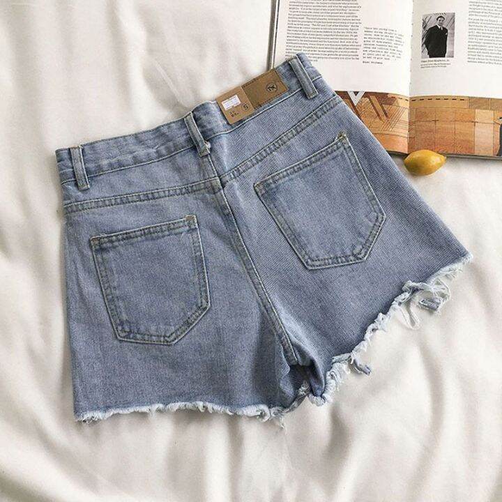 lucyever-summer-denim-shorts-women-korean-fashion-ripped-holes-high-waist-short-jeans-female-casual-street-wide-leg-short-pants