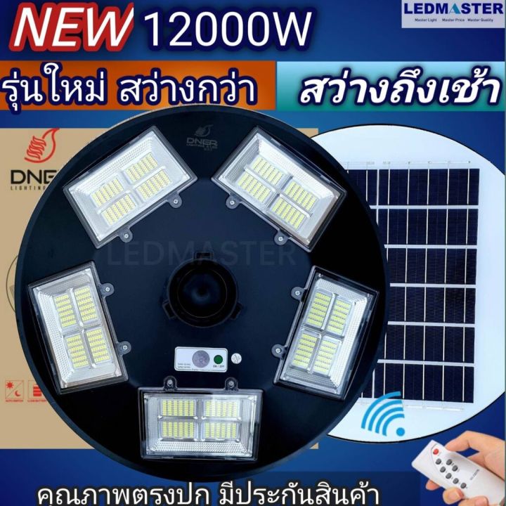 new-ไฟถนนโซล่าเซลล์-ufo-12000w-เเบตเตอรี่อึด-สว่างถึงเช้า-ไฟสปอร์ตไลท์-20-ช่อง-ทรงจานบิน-ไม่รวมเสา-สปอร์ตไลท์พลังงานแสงอาทิตย์