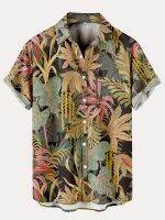 xixibeauty New Mans Hawaiian Vintage Printed Button Down Short Sleeve Shirts Best Sellers