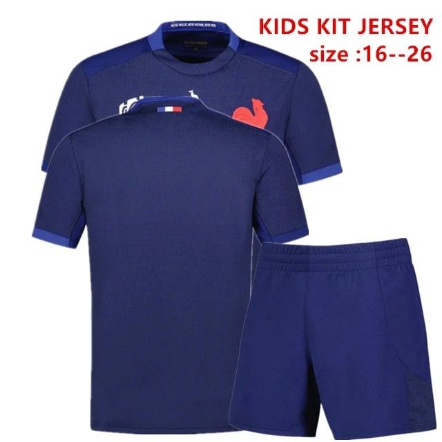 16-26-size-jersey-shorts-2023-24-france-kit-hot-2023-training-jersey-home-france-home-rugby-rugby-kids-youth-shirt