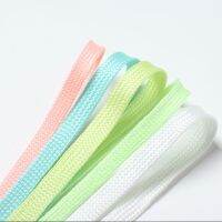 1คู่เรืองแสง Shoelaces Emission แบนแบนสำหรับรองเท้าผ้าใบผ้าใบ Luminous Shoelaces