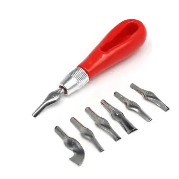  Speedball Linoleum Cutter Kit Assortment #1 - Linocut Carving  Tools for Block Printing, Includes 5 Blades