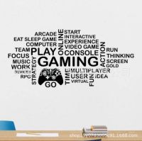 [COD] Manufacturers wholesale creative gaming gamepad wall stickers home decoration study living room pvc