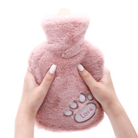 1000ML Cute Hot Water Bottles With Soft Cover Portable Winter Warm Water Bottle Hand Warmer Girls Hand Feet Heat Jug