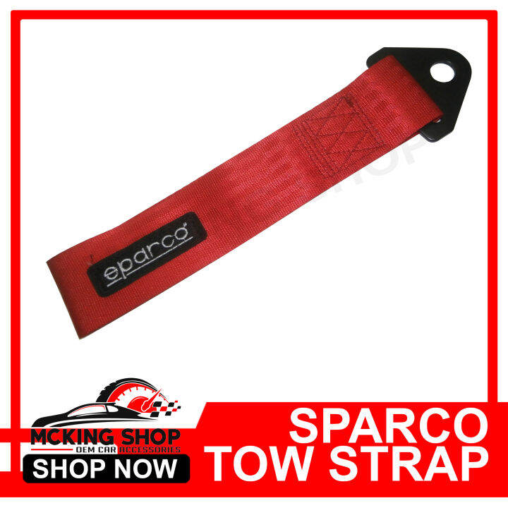 Sparco Tow Strap ( Red ) Lazada PH