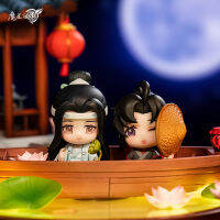 อะนิเมะ MoDaoZuShi ของเล่นรูป Wei Wuxian Lan Wanji โลตัส D Ock เรือเดินไฟกลางคืนตกแต่งอุปกรณ์ต่อพ่วงรุ่นตุ๊กตาเด็กของขวัญ