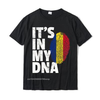 มันอยู่ใน DNA ของฉันโรมาเนียโรมาเนียธงเสื้อยืดผู้ชายผู้หญิงของขวัญลำลองเสื้อยืดมากมายผ้าฝ้ายผู้ชายเสื้อครอบครัว
