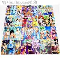 การ์ดต่อสู้ Goku เบจิต้า Luanjingduan361849 39ชิ้น/เซ็ตลายมังกร Bulma 18 Siyan การ์ดเกมคอลเลกชัน