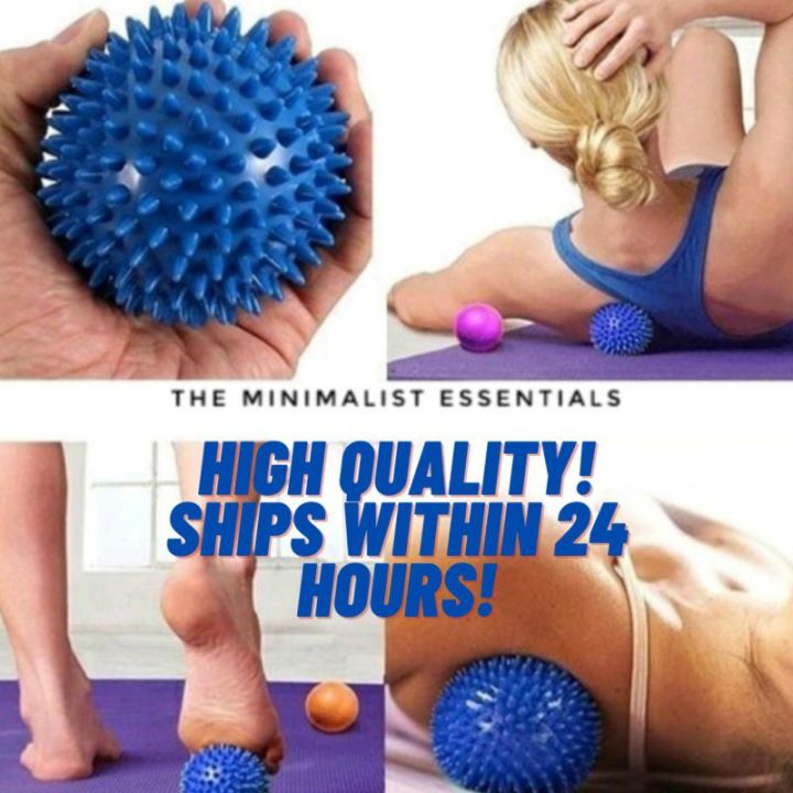 24 7 Gym Spiky Ball Massage For Handfoot Back Muscles Soft To Firm Spiked Massager Roller Orb