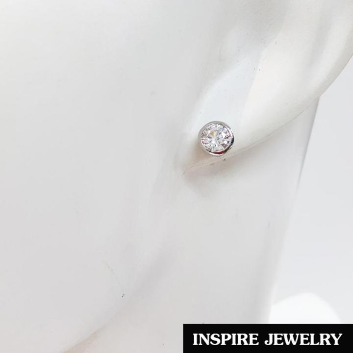 inspire-jewelry-ชุดเซ็ทจี้เพชรcz-เพชรสวยเกรด-aaa-เพชรวิ้งเจิดจรัส-size-9min-ทรงกลม-พร้อมต่างหูรูปทรงกลม-size-7min-งานดีไซด์-งานแบบร้านเพชร-พร้อมกล่องกำมะหยี่สวยหรู