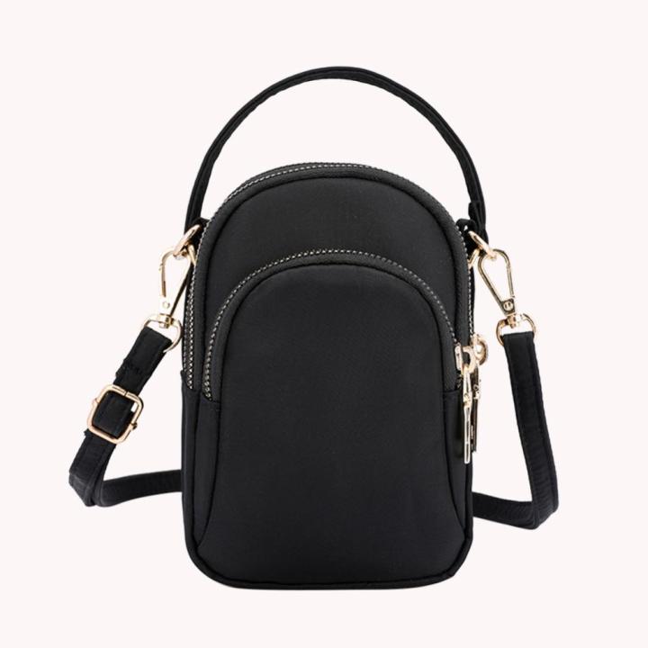 กระเป๋าถือสุภาพสตรี-nylon-small-purses-portable-fashion-elegant-solid-color-adjustable-strap-simple-casual-for-weekend-vacation