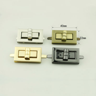 10 Pieces Luggage hardware accessories die-casting twist Mortise lock square lock Bag and handbag hardware accessories