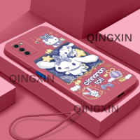 สำหรับ Samsung A03S เคสโทรศัพท์ Tooncutecute ดีไซน์ TPU อ่อนลายการ์ตูนเคสแบบนิ่มยอดนิยมฟรีสายคล้องดีไซน์ขอบตรง