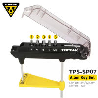 TOPEAK ประแจแรงบิด TPS-SP07 3-12นาโนเมตร Allen Key 3456มม. T25จักรยานซ่อมเครื่องมือประแจชุดบิต MTB Road Bike ชุดบำรุงรักษา