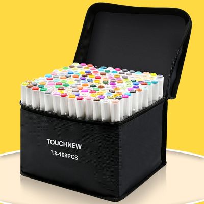 hot！【DT】 Touchnew Colors Markers Set Alcohol Felt Sketching School Animation Painting Design Supplies