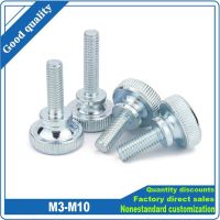 1/5pcs M3 M4 M5 M6 M8 M10 DIN464 GB834 Knurl High Step Head Hand Tighten Thumb Screw Curtain Wall Glass Lock Thumb Screw Bolts