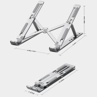 Portable Laptop Stand Metal Adjustable Laptop Holder Tablet Bracket Foldable Macbook Support Notebook Base For PC Computer Laptop Stands