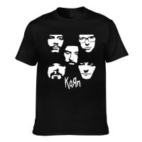 Hot sale The korn band graphic Mens 100% Cotton Round Neck Short Sleeve T-Shirt  Adult clothes