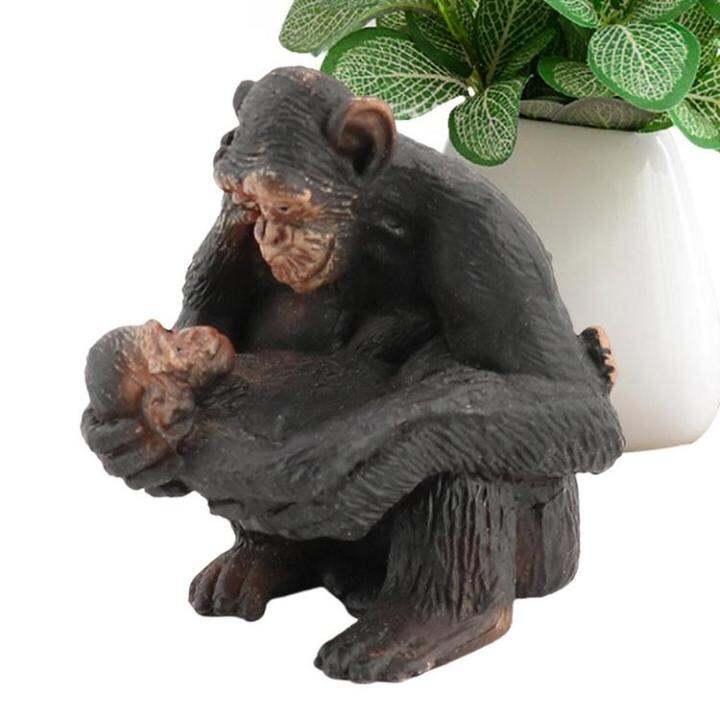 chimpanzee-figurine-chimpanzee-model-figures-reusable-animal-collection-playset-jungle-animals-for-hotel-shop-store-display-restaurant-agreeable