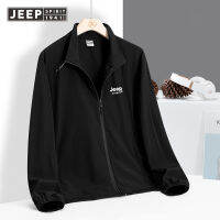 JEEP SPIRIT ฤดูร้อนกลางแจ้ง super Soft Thin Skin เสื้อผ้าแนวตั้งครีมกันแดดเสื้อผ้าผู้ชาย2023ป้องกันรังสีอัลตราไวโอเลต windbreaker คู่ windproof กันน้ำ JACKET