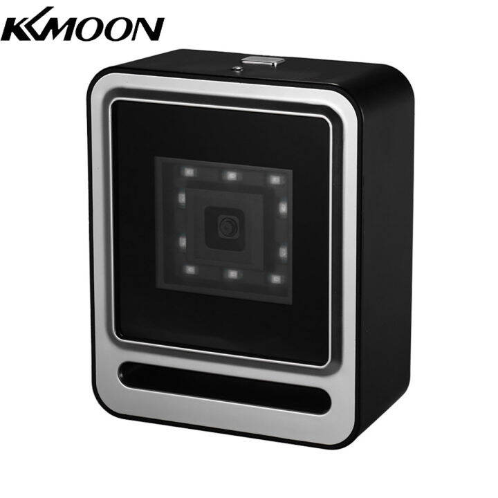 kkmoon-แฮนด์ฟรี-usb-สาย1d-2d-qr-เครื่องสแกนเนอร์บาร์โค้ดสก์ท็อปรอบทิศทางแพลตฟอร์มเครื่องอ่านบาร์โค้ดที่มีปุ่มทริกเกอร์ด้านบนสนับสนุนดำเนินการสแกน-โหมดความรู้สึกอัตโนมัติสำหรับซูเปอร์มาร์เก็ตร้านค้าปลี