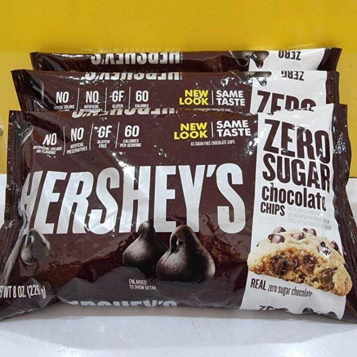 HERSHEY'S Zero Sugar Chocolate Chips, Special Dark Choco Chips, Milk