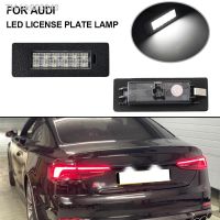 ┅☾℡ Lamps For Audi A5 S5 Q2 Q5 2016-2019 License Plate Lamp 2PCS Error Free Plug amp;Play 12V White Number Plate LED Light