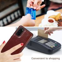 【Ready】? Suitable for S7Edge Samsung S20 mobile phone case S7/S8/S9/S10E leather case A90 card S10ps protective case