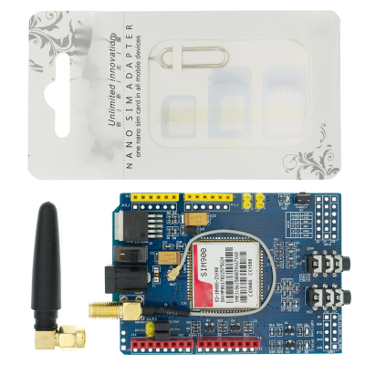 SIM900 Gprsgsm Shield Development Board โมดูล Quad-Band สำหรับ Arduino Compatible