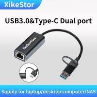 XikeStor Ethernet Adapter USB3.0 2500Mbps USB &amp; Type-C to RJ45 Network Card for Laptop Xiaomi Mi Box plug and play  USB Network Adapters