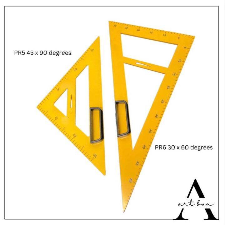 COD Blackboard Triangle Ruler with Handle (30x60 and 45x90 degrees