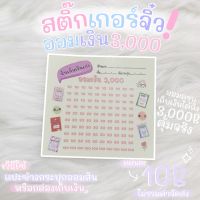 สติ๊กเกอร์ออมเงิน3000 แปะข้างกระปุกออมสิน