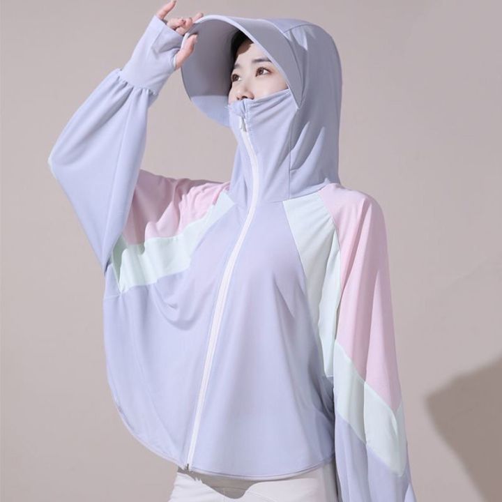 sun-protection-clothing-women-color-matching-long-sleeved-outdoor-uv-protection-hooded-capes