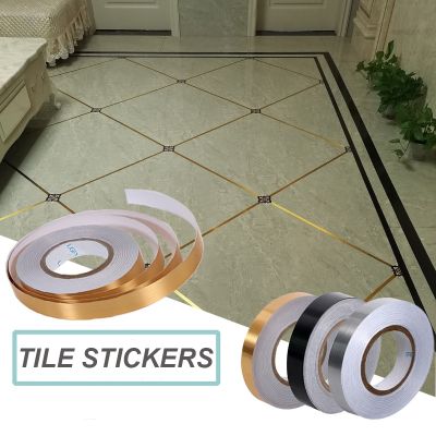 20/50M Gold Self-Adhesive Stickers Tape Floor Wall Strip Seam Sticker Decoration