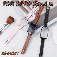 สายหนังสำหรับสายรัดข้อมือหนังสำหรับเปลี่ยน Band2 OPPO Band 2สายนาฬิกาหนังสำหรับ Apple Watch [คลังสินค้าพร้อม]