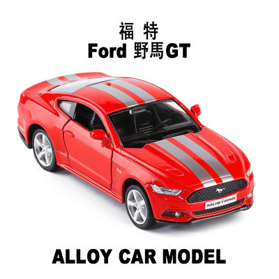 RMZ CITY 1:36 Ford Mustang 2015 Alloy Diecast Car Models Die Cast Toy Bus Truck Scale Metal Mini Auto Doors Openable Pull Back Simulation Die-Cast Veh