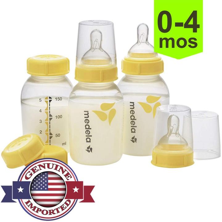 Medela Breastmilk bottle spare parts with 0-4 months nipples 