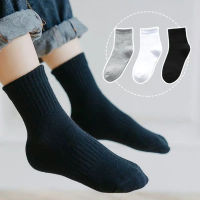 10pairlsLot Children White Black Pure Socks for Girls Kids School Socks Soft Breathable Warm Cotton Socks