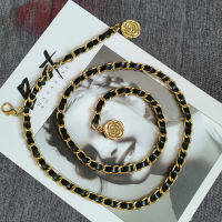 2022 New Braid Metal Chain Belt for Suit Sweater Accessories Gold Trouser Chain