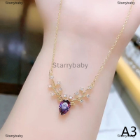 Star เครื่องประดับแฟชั่นสร้อยคอรูปกวางหนึ่งตัวสำหรับผู้หญิงสร้อยคอรูปกวางตัวน้อยมีคุณภาพสูงมีจี้รูปกระดูกไหปลาร้าเป็นของขวัญวันเกิด