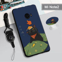 ?เคสซิลิโคนป้องกันเต็มรูปแบบใหม่ Xiaomi Mi Note 2 /Mi Note 3 /Mi Mix 2S /Mi Mix 2 /Mi 5S นิ่มลายการ์ตูนฝาครอบโทรศัพท์มือถือที่มีห่วงยึดรูปแบบเดียวกันและเชือก