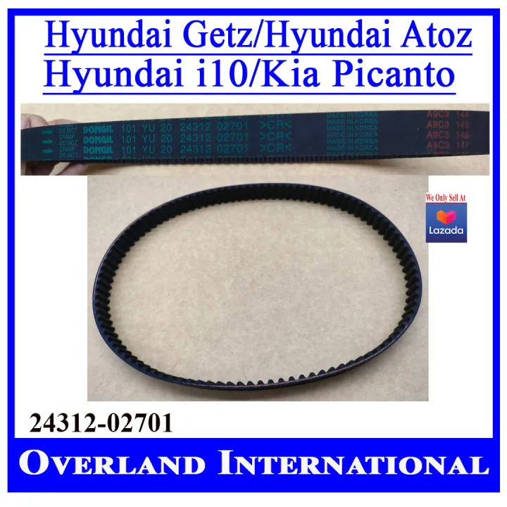 TIMING BELT 101Teeth, 20mm, For Hyundai Getz / Hyundai Atoz / Hyundai