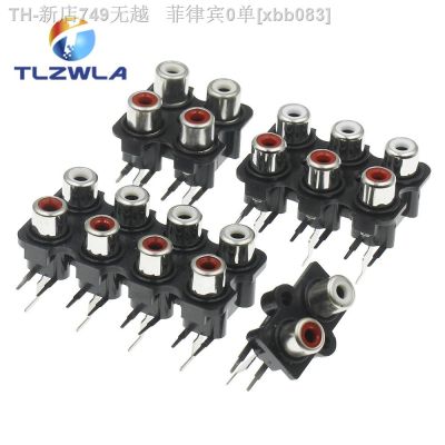 【CW】♞ↂ  5PCS 2/4/6/8 Hole Female Stereo Audio Jack Input Socket Row Amplifier Interface Connection